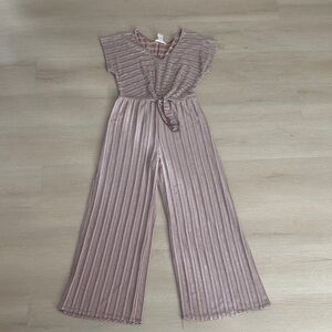 Striped Pink Jumpsuit Size L